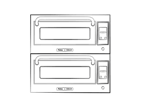 Pratica FORZA STi DBL Electric High-Speed Stainless Steel Countertop Double  Stacked Ventless Rapid Cook Pizza Ovens, 240 Volt