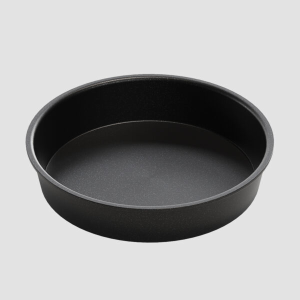 Round aluminum pan, smooth bottom- 7.5in x 1.6in (H) - 200227