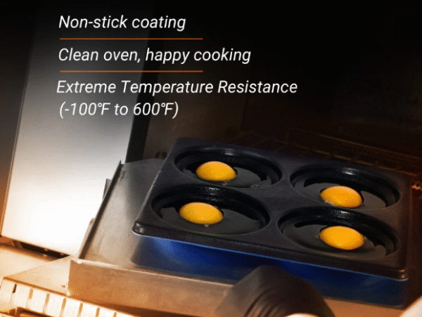 4 Cavity Non Stick Egg Pan - 200218 - Image 4