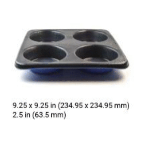 4 Cavity Nonstick Large Muffin Pan - 200221 - Image 2