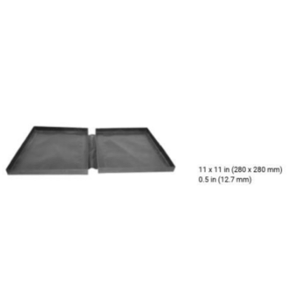 Solid Basket with Cover - Black - 11" x 11" x 0.5" - 200225 - Image 3