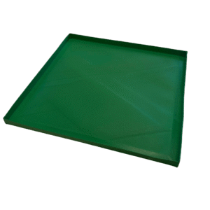 Solid Basket – Green, 11" x 11" x 0.5" - 200224