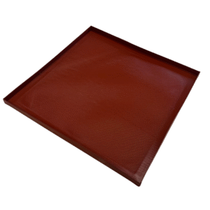 Solid Basket – Red, 11" x 11" x 0.5" - 200223