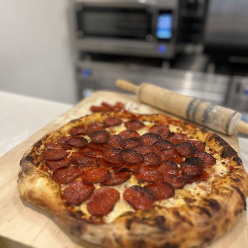 14" fresh dough pepperoni pizza