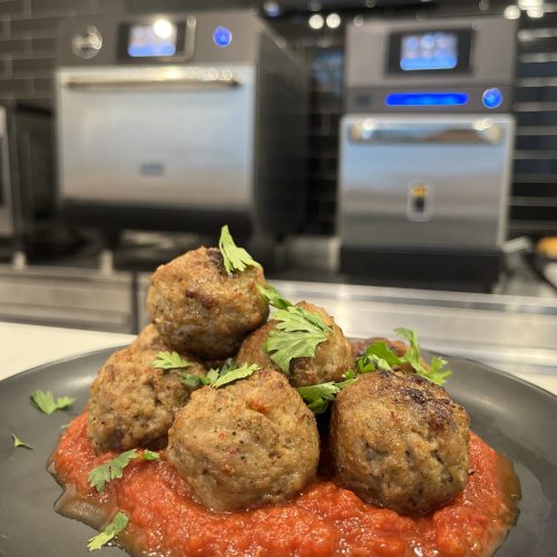 meatballs prática high-speed ovens